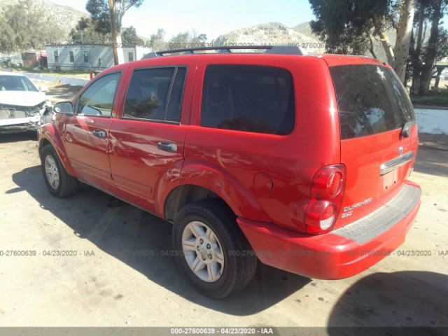 1D4HD48D95F564128 - 2005 DODGE DURANGO SLT 红色 照片 3