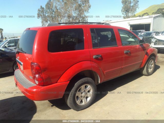 1D4HD48D95F564128 - 2005 DODGE DURANGO SLT 红色 照片 4