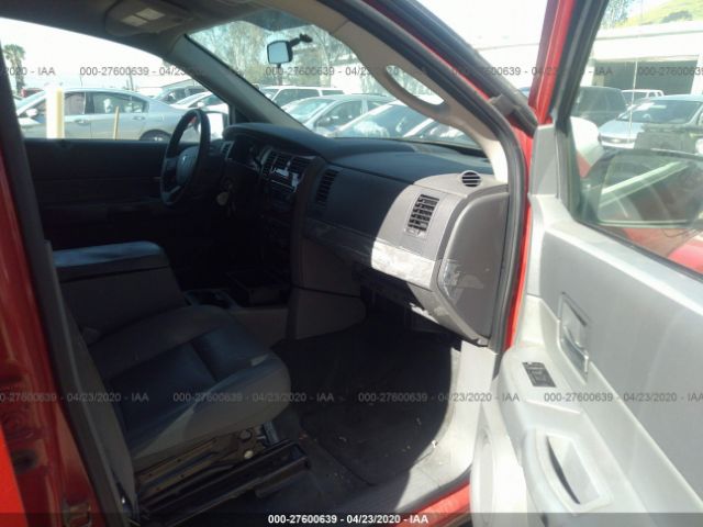 1D4HD48D95F564128 - 2005 DODGE DURANGO SLT 红色 照片 5