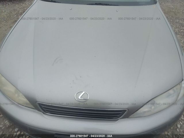 JT8BF28GX15106625 - 2001 LEXUS ES 300 Silver photo 10