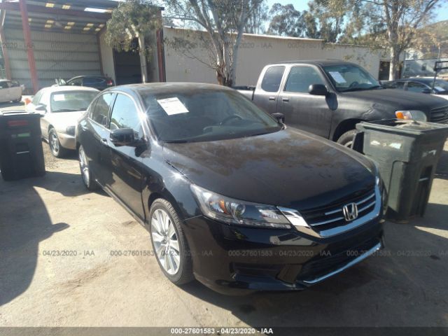 1HGCR3F88FA031535 - 2015 HONDA ACCORD EXL Black photo 1