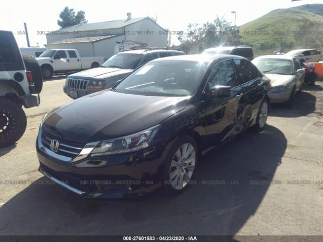 1HGCR3F88FA031535 - 2015 HONDA ACCORD EXL Black photo 2