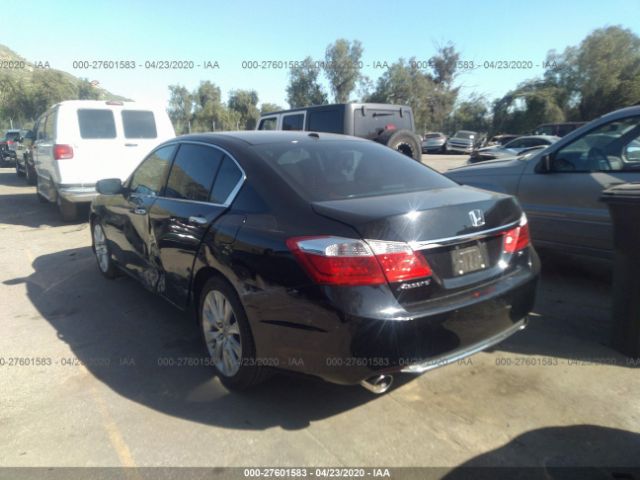 1HGCR3F88FA031535 - 2015 HONDA ACCORD EXL Black photo 3