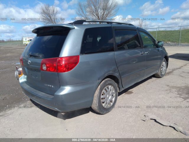 5TDZK23C78S209053 - 2008 TOYOTA SIENNA CE/LE Blue photo 4