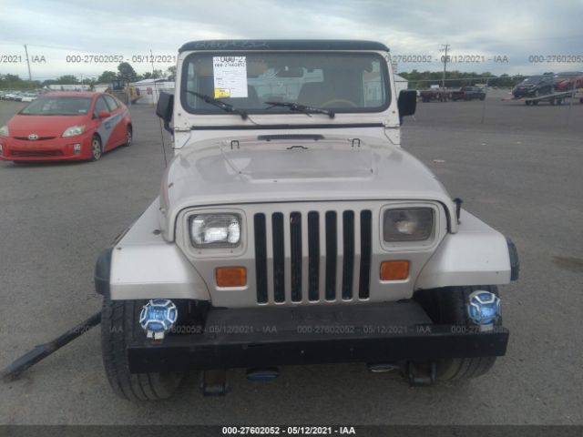 1J4FY19P7SP225691 - 1995 JEEP WRANGLER / YJ S/RIO GRANDE Silver photo 6