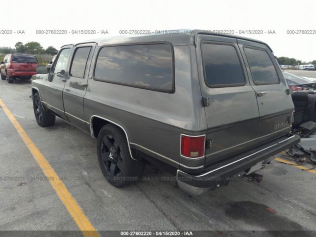 1GNER16K7LF154286 - 1990 CHEVROLET SUBURBAN R1500 Gray photo 3