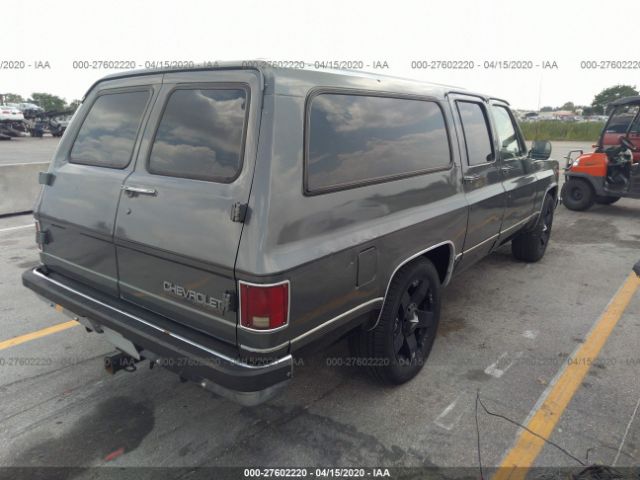 1GNER16K7LF154286 - 1990 CHEVROLET SUBURBAN R1500 Gray photo 4