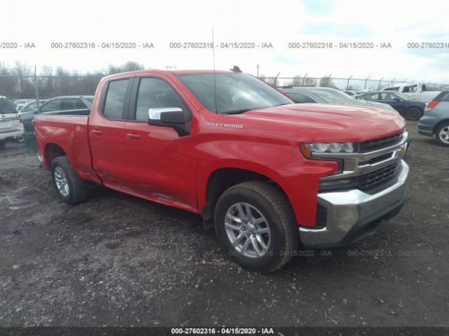 1GCRYDED2LZ161551 - 2020 CHEVROLET SILVERADO K1500 LT Red photo 1