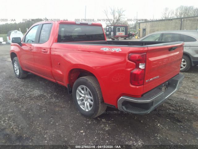 1GCRYDED2LZ161551 - 2020 CHEVROLET SILVERADO K1500 LT Red photo 3