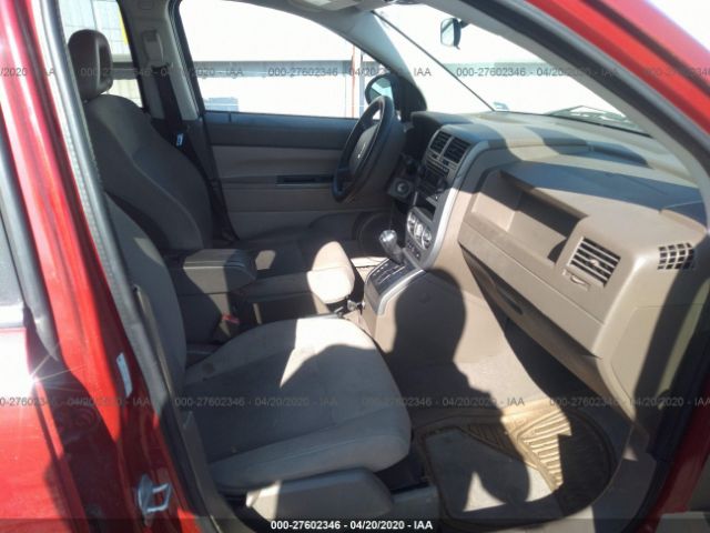 1J8FF47W17D140807 - 2007 JEEP COMPASS  Maroon photo 5