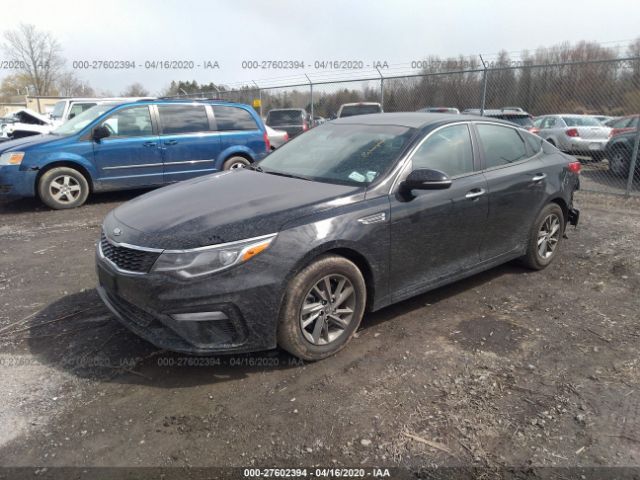 5XXGT4L37KG346244 - 2019 KIA OPTIMA LX/S Black photo 2