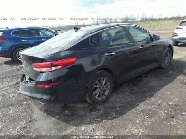 5XXGT4L37KG346244 - 2019 KIA OPTIMA LX/S Black photo 4