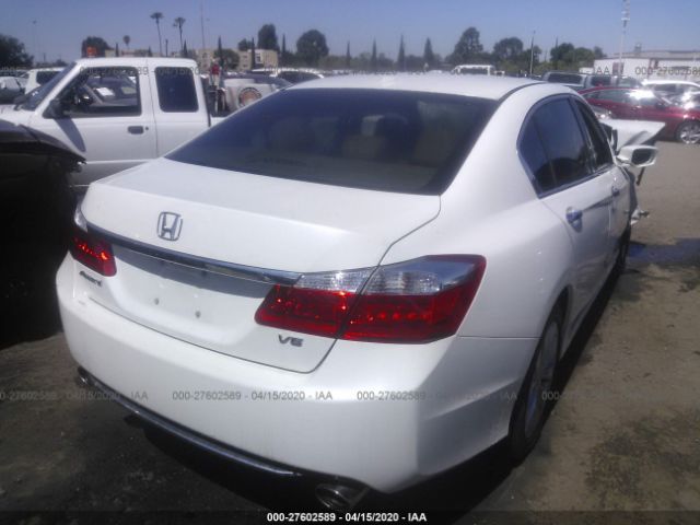 1HGCR3F87EA024171 - 2014 HONDA ACCORD EXL White photo 4