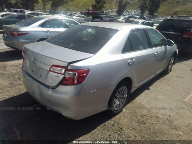 4T4BF1FK2CR269217 - 2012 TOYOTA CAMRY SE/LE/XLE Silver photo 4