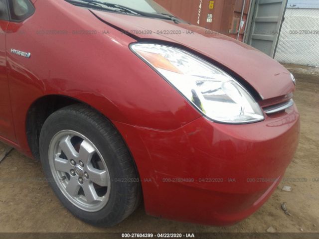 JTDKB20U463136155 - 2006 TOYOTA PRIUS  Red photo 6