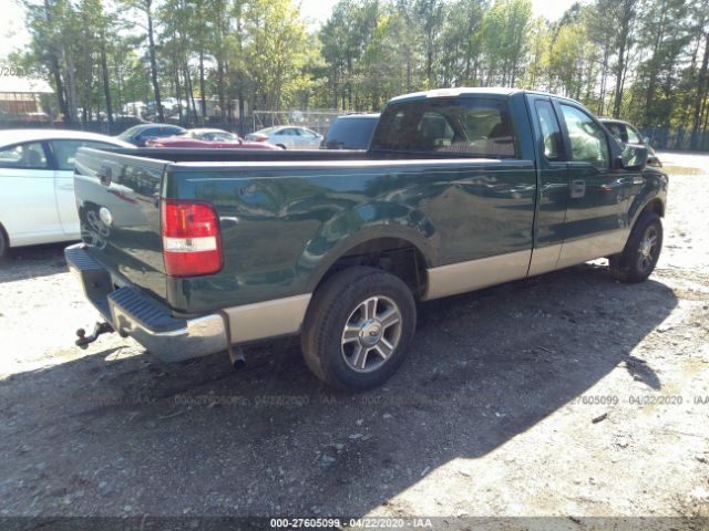 1FTRF12W17NA47905 - 2007 FORD F150  Green photo 4