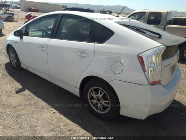 JTDKN3DU9A0111639 - 2010 TOYOTA PRIUS  White photo 3