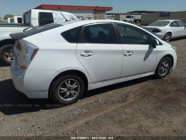 JTDKN3DU9A0111639 - 2010 TOYOTA PRIUS  White photo 4