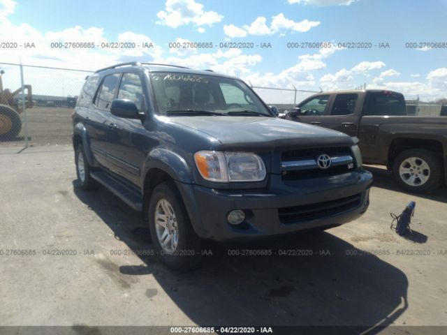 5TDBT48A26S264895 - 2006 TOYOTA SEQUOIA LIMITED Blue photo 1