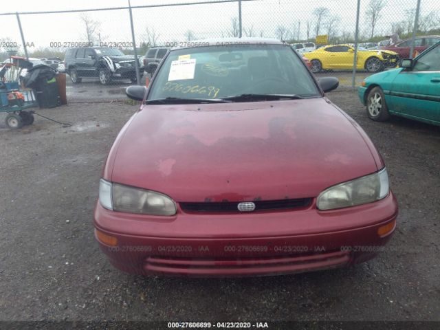 1Y1SK5362RZ063587 - 1994 GEO PRIZM LSI Burgundy photo 6