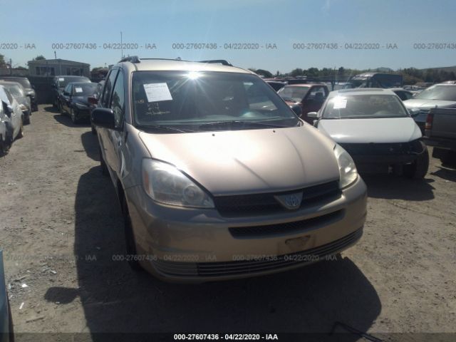 5TDZA23C04S153681 - 2004 TOYOTA SIENNA CE/LE Champagne photo 1