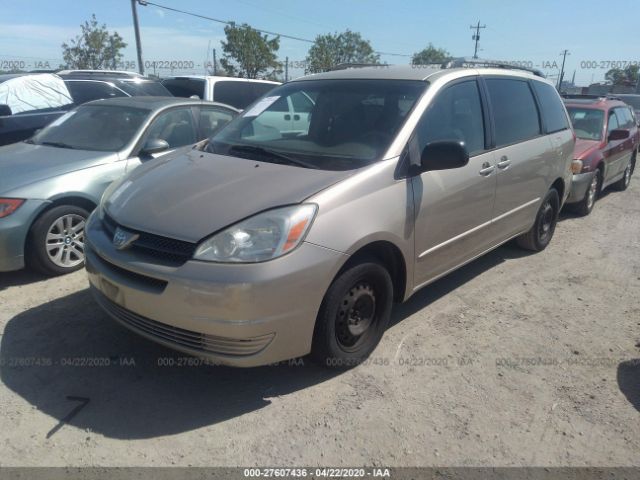 5TDZA23C04S153681 - 2004 TOYOTA SIENNA CE/LE Champagne photo 2