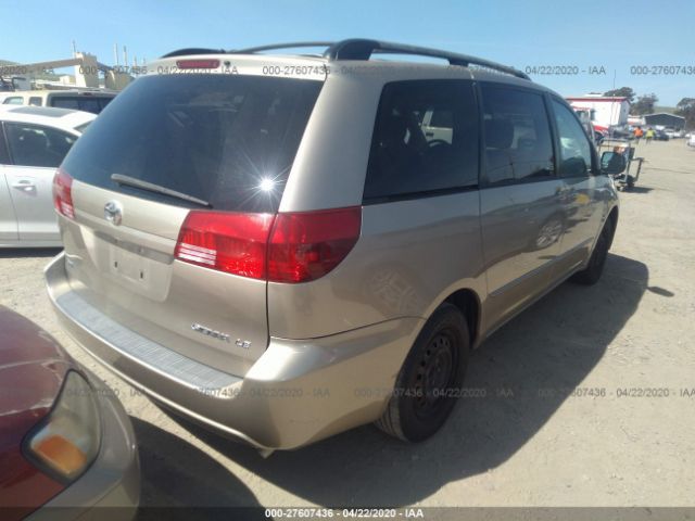 5TDZA23C04S153681 - 2004 TOYOTA SIENNA CE/LE Champagne photo 4