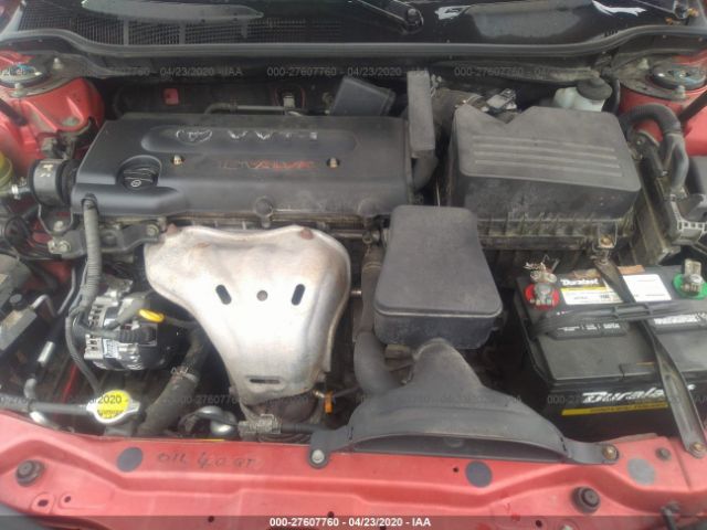 4T1BE46K57U153174 - 2007 TOYOTA CAMRY CE/LE/XLE/SE Red photo 10