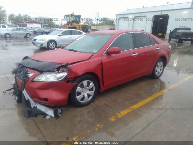 4T1BE46K57U153174 - 2007 TOYOTA CAMRY CE/LE/XLE/SE Red photo 2