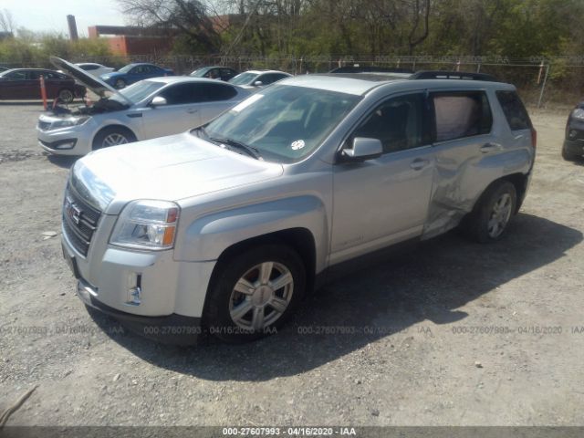 2GKFLWEK8E6378097 - 2014 GMC TERRAIN SLE Silver photo 2