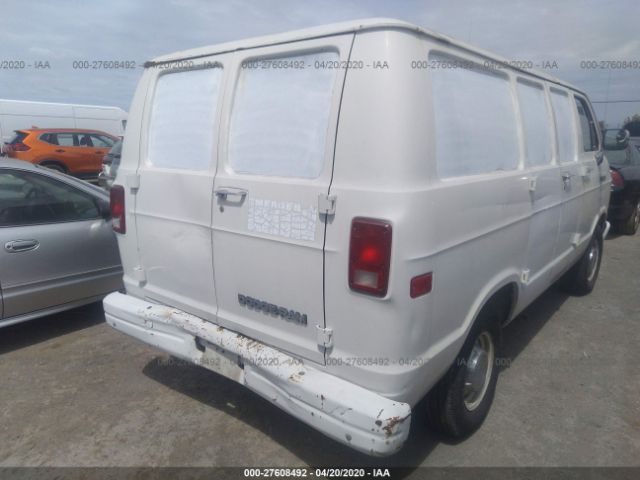 2B7HB21X9NK143927 - 1992 DODGE RAM VAN B250 White photo 4