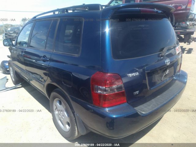 JTEDP21A740014396 - 2004 TOYOTA HIGHLANDER LIMITED Blue photo 3