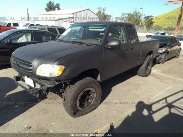 5TBRT34141S151272 - 2001 TOYOTA TUNDRA ACCESS CAB/ACCESS CAB SR5 Black photo 2