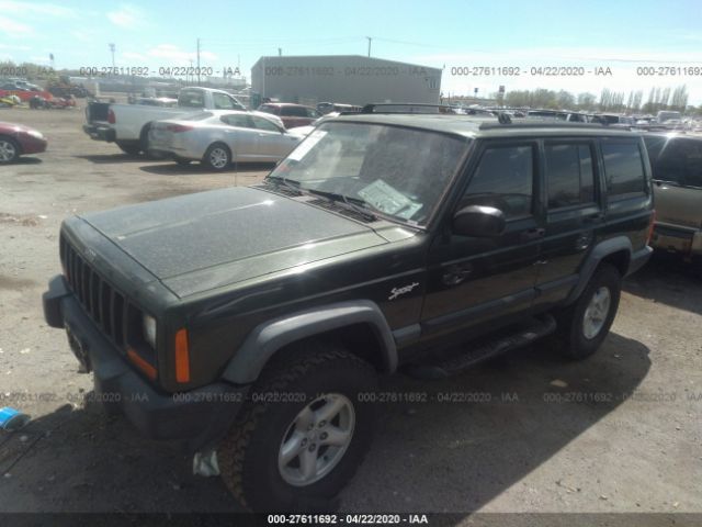 1J4FJ68S9WL121840 - 1998 JEEP CHEROKEE SPORT/CLASSIC მწვანე ფოტო 2