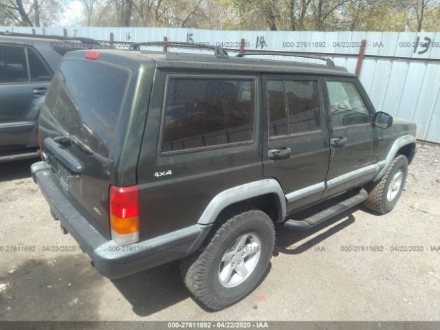 1J4FJ68S9WL121840 - 1998 JEEP CHEROKEE SPORT/CLASSIC მწვანე ფოტო 4