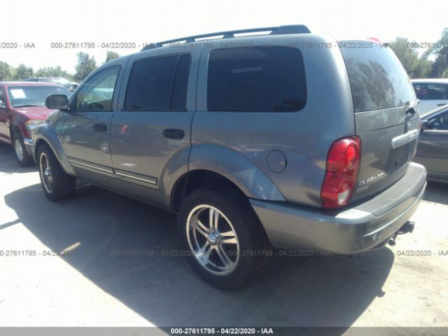 1D4HB58N65F547534 - 2005 DODGE DURANGO LIMITED Gray photo 3