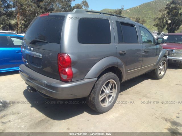 1D4HB58N65F547534 - 2005 DODGE DURANGO LIMITED Gray photo 4