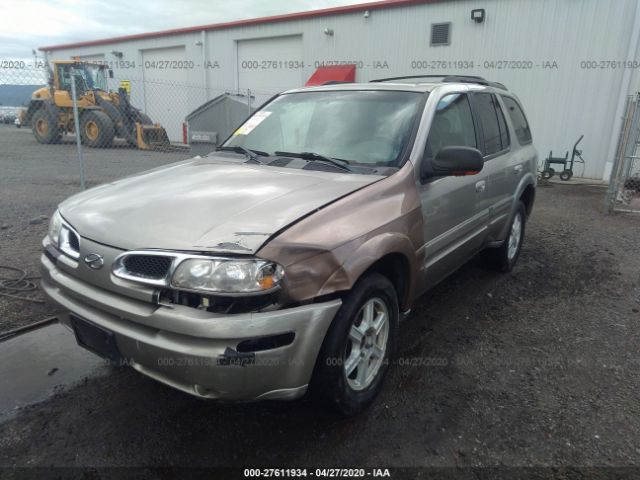 1GHDT13S722100898 - 2002 OLDSMOBILE BRAVADA  Brown photo 2