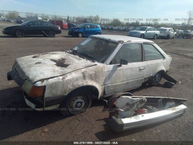 1MEBP519XFW652448 - 1985 MERCURY LYNX L White photo 2