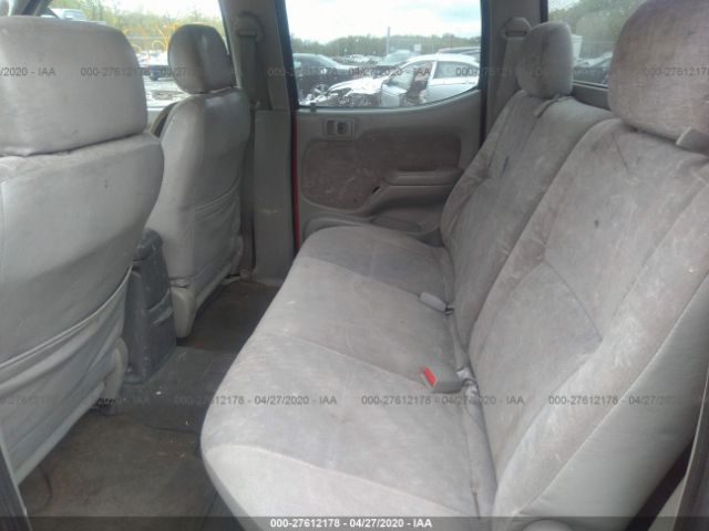 5TEHN72N61Z733564 - 2001 TOYOTA TACOMA DOUBLE CAB 红色 照片 8