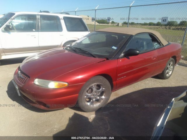 3C3EL55H7XT504734 - 1999 CHRYSLER SEBRING JXI Red photo 2