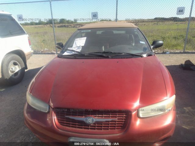 3C3EL55H7XT504734 - 1999 CHRYSLER SEBRING JXI Red photo 6