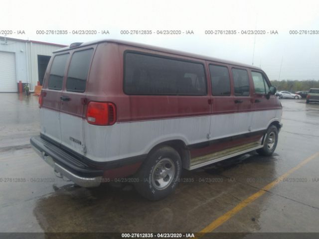 2B4HB25Z6VK565968 - 1997 DODGE RAM WAGON B2500 Red photo 4