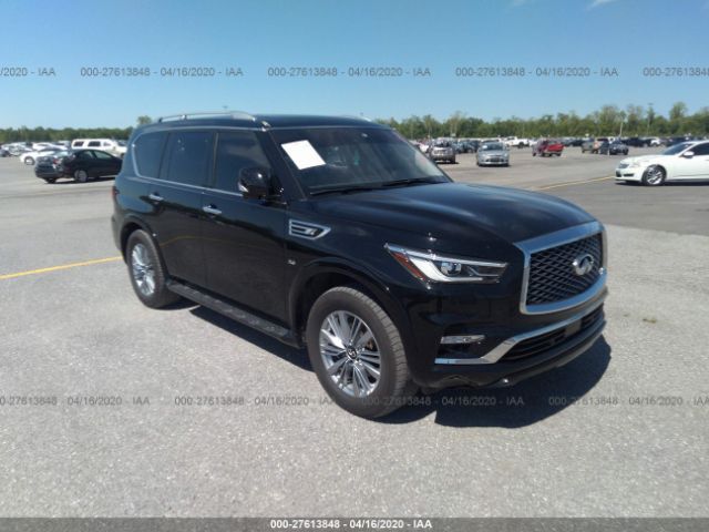 JN8AZ2NF8K9696824 - 2019 INFINITI QX80 LUXE Black photo 1