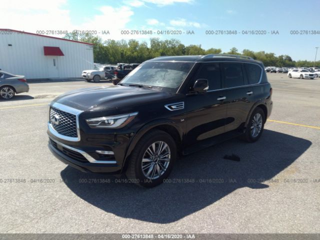 JN8AZ2NF8K9696824 - 2019 INFINITI QX80 LUXE Black photo 2