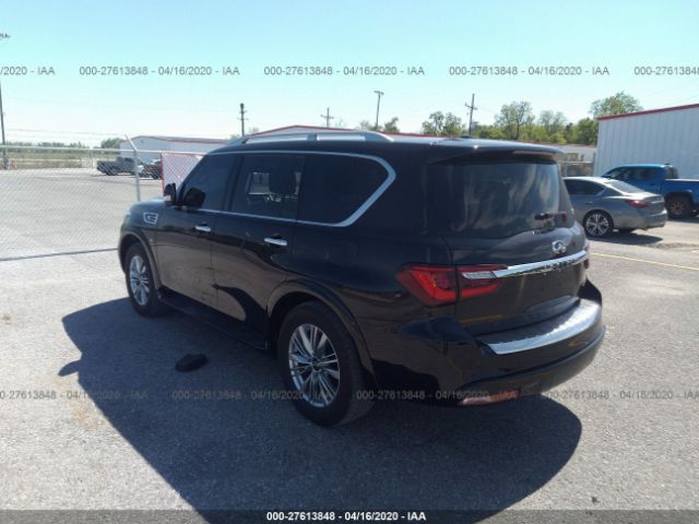 JN8AZ2NF8K9696824 - 2019 INFINITI QX80 LUXE Black photo 3