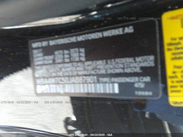 WBA4W7C50JAB87901 - 2018 BMW 440I  Black photo 9