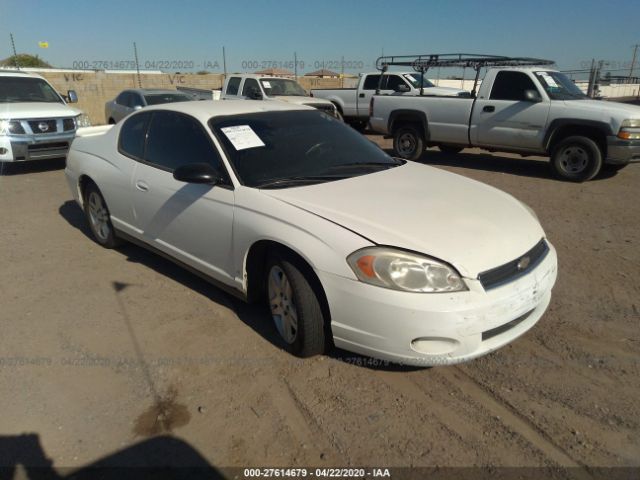 2G1WK151569322524 - 2006 CHEVROLET MONTE CARLO LT White photo 1