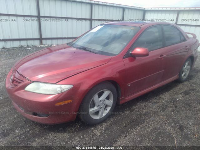 1YVFP80DX35M35634 - 2003 MAZDA 6 S Red photo 2