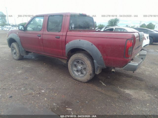 1N6ED27TX3C452284 - 2003 NISSAN FRONTIER CREW CAB XE/CREW CAB SE Red photo 3